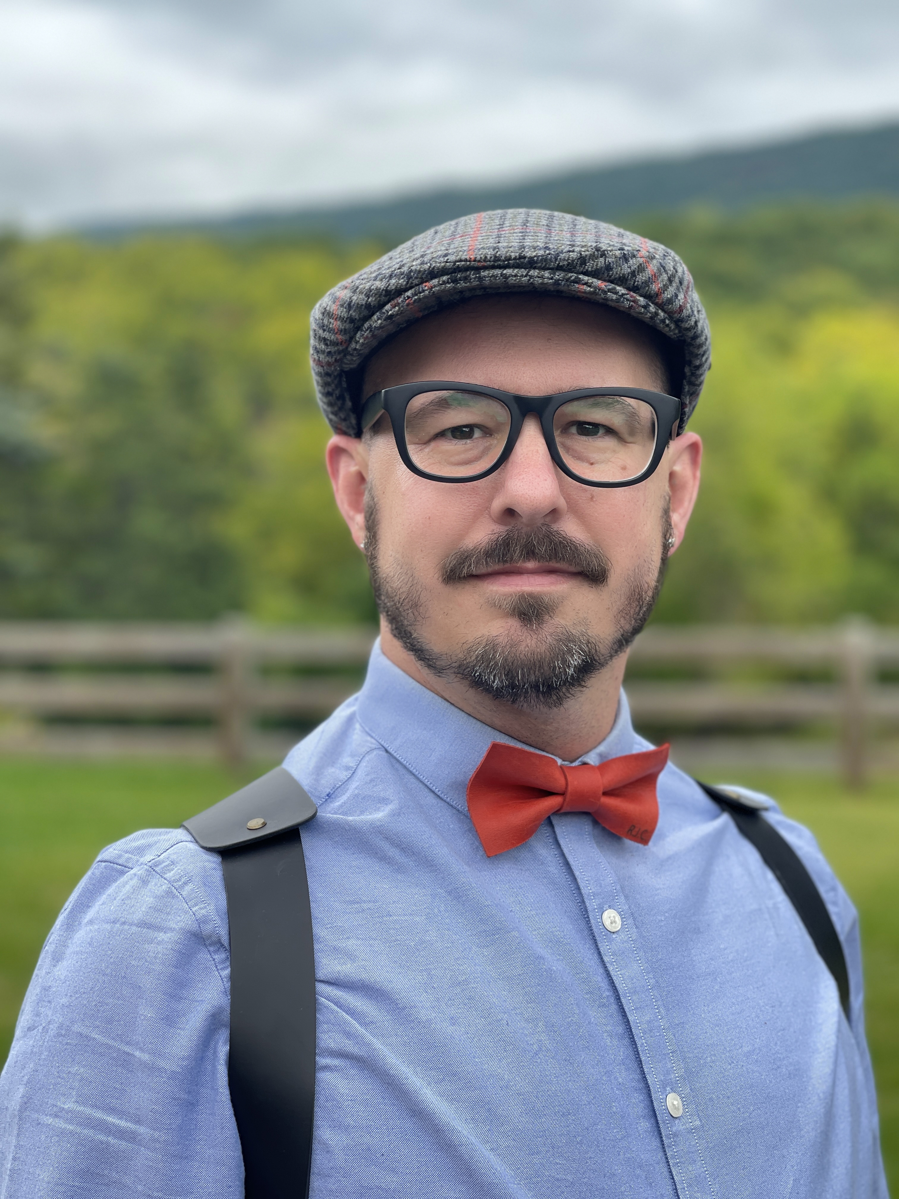 An image of Dr. Jason Cottrell with a hat and bowtie on.